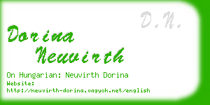 dorina neuvirth business card